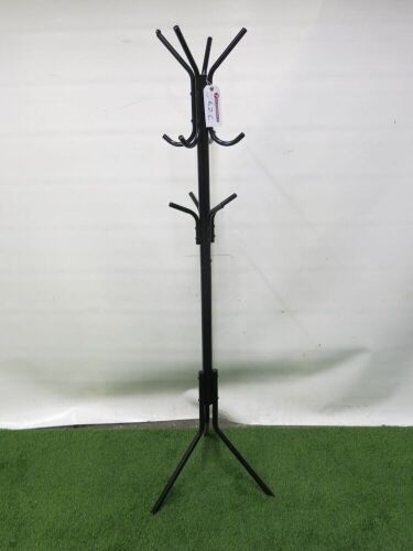 Coat & Hat Metal Stand on Tripod Leg Base.