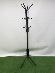 Coat & Hat Metal Stand on Tripod Leg Base.