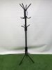Coat & Hat Metal Stand on Tripod Leg Base.