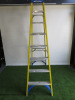Werner 8 Tread Fibreglass Step Ladder, Capacity 150kg. - 2