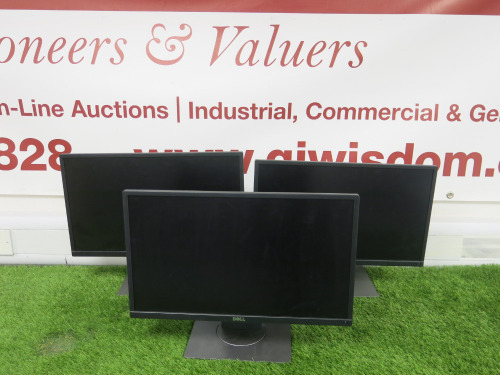3 x Dell 22" Monitors, Model P2217H.