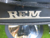 REM Voyager Black Barbers Chair with White Piping, Adjustable Height & Head Rest, S/N 010584. - 3