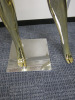 3 x Female Form Gloss Finish Mannequins to Include: 2 x Gold & 1 x Silver. - 3