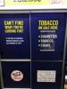 Tobacco 4 Sliding Door with Front Roller Shutter Illuminated Retail Storage Cabinet