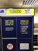 Tobacco 4 Sliding Door with Front Roller Shutter Illuminated Retail Storage Cabinet - 2