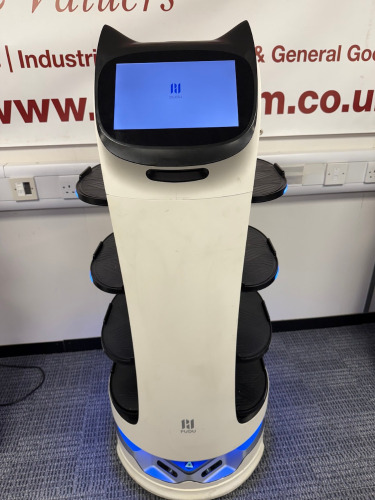 Pudu Robotics Bellabot Commercial Delivery Robot, Model BL101. Comes with 2 x Li-ion Battery Packs, Model RB01, 25600mAH & Charger, Model FY290080000. NOTE: power supply requires attention.