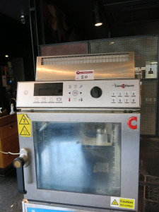 Manitowoc Convotherm Electric 12 Rack Combi Oven, Model CV Mini, S/N 3424725. Size H76 x W52 x D80cm. Comes with CTU Vapour Water Filter & 1 x 10L Convo Clean Forte.