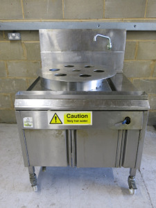 Far East Stainless Steel Gas Dim Sum Steamer, Model CESTB, S/N J2209944, DOM 21/9/22, Size H125 x W90 x D100cm.