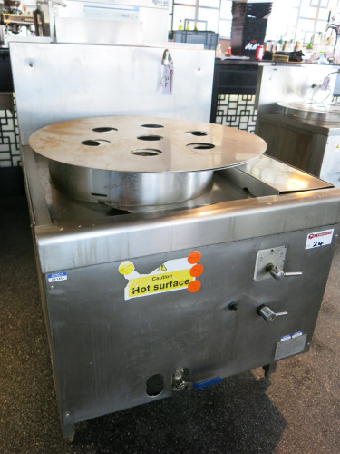 Ellidge & Farley Ltd Stainless Steel Dim Sum Steamer, Model EF/DSS, S/N 3597. Size H135 x W86 x D100cm.