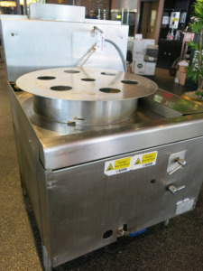 Ellidge & Farley Ltd Stainless Steel Dim Sum Steamer, Model EF/DSS, S/N 4059. Size H135 x W86 x D100cm.