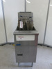 Pitco Single Tank Twin Basket Gas Deep Fat Fryer, Model SG14, S/N G22CC012543. Comes with 4 Baskets. Size H115 x W40 x D88cm.