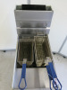 Pitco Single Tank Twin Basket Gas Deep Fat Fryer, Model 35C+, S/N G21JE061168. Comes with 4 Baskets. Size H115 x W40 x D77cm. - 2