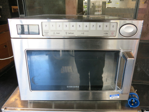 Samsung Heavy Duty 1850w Digital Commercial Microwave, Model MJ26A6093AT, S/N 0C817WTTC00382Z, YOM 2022.