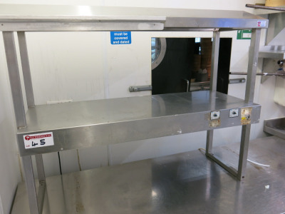 DPD 2 Tier Heated Pass Through, Size H90 x W106 x D40.