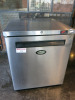 Fosters Stainless Steel Undercounter Fridge, Model HR200, S/N E5462113, YOM 2016. Size H82 x W69 x D75cm.