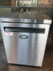 Foster Stainless Steel Undercounter Fridge, Model HR150-A, S/N E5454410, YOM 2016. Size H82 x W60 x D65.