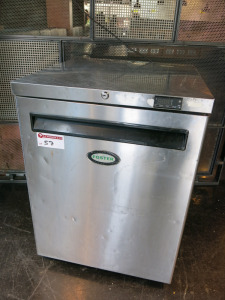 Foster Stainless Steel Undercounter Freezer, Model LR150-A, YOM 2016. Size H82 x W60 x D65.