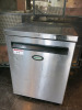 Foster Stainless Steel Undercounter Freezer, Model LR150-A, YOM 2016. Size H82 x W60 x D65.