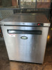 Foster Stainless Steel Undercounter Freezer, Model LR200, S/N E5458753, YOM 2016. Size H82 x W60 x D65. NOTE: missing internal shelf & fixings.