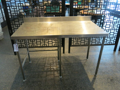 Stainless Steel Prep Table, Size H90 x W145 x D77cm.