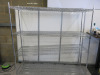 4 Tier Chrome Wire Shelf, Size H180 x W150 x D60cm.