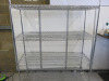 4 Tier Chrome Wire Shelf, Size H180 x W150 x D60cm.
