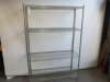 4 Tier Chrome Wire Shelf, Size H180 x W150 x D40cm.