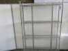 4 Tier Chrome Wire Shelf, Size H180 x W120 x D30cm.