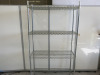 4 Tier Chrome Wire Shelf, Size H180 x W100 x D40cm.
