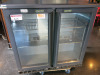 Gamko 2 Glass Door Back Bar Chiller, Model MXC20250GG070, S/N 200606246265, YOM 2006. Size H90 x W92 x D52cm.