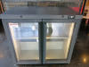 Gamko 2 Glass Door Back Bar Chiller, Model LG3/250G, S/N 202133000112, YOM 2021. Size H84 x W90 x D55cm.