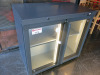 Gamko 2 Glass Door Back Bar Chiller, Model LG3/250G, S/N 202133000112, YOM 2021. Size H84 x W90 x D55cm. - 2