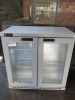 Osbourne 2 Glass Door Back Bar Chiller, Model 250E, S/N 730137/0822, YOM 2022. Size H90 x W90 x D53cm.