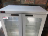 Osbourne 2 Glass Door Back Bar Chiller, Model 250E, S/N 730137/0822, YOM 2022. Size H90 x W90 x D53cm. - 2