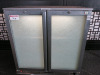 Osbourne 2 Glass Door Back Bar Chiller, Model 2500, S/N 723833/06/08. Size H90 x W90 x D50cm.