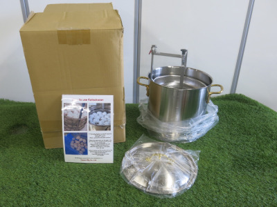 Yamato Stainless Steel Katsukazan Egg Boiler, Capacity 80 Eggs. New/Unused.