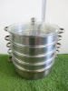 Multi Tiered Stainless Steel Steamer. - 5