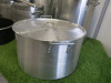 8 x Assorted Sized Metal Stock Pots with 7 Lids , 2 x Ladles & 2 x Non Stick Pots. - 4