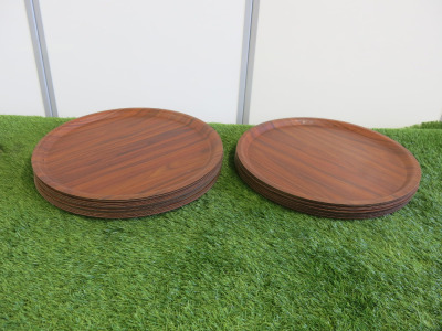 22 x Ikea Round Trays, Size Dia 40cm.