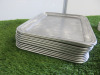 15 x Rectangle Metal Trays, Size 33 x 27cm & 50 x Metal Coasters, Size Dia 14cm. - 3
