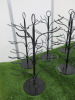 9 x Metal Tree Cocktail/ Wine Glass Holders, 10 Glasses per Holder. - 2