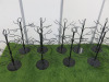 9 x Metal Tree Cocktail/ Wine Glass Holders, 10 Glasses per Holder. - 4