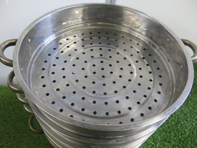 Multi Tiered Stainless Steel Steamer.