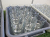 220 x Glass Tumblers, Size H11cm x Dia 10cm with 5 Plastic Trays. - 4