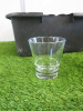 220 x Glass Tumblers, Size H11cm x Dia 10cm with 5 Plastic Trays. - 5