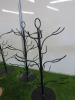 7 x Metal Tree Cocktail/ Wine Glass Holders, 10 Glasses per Holder. - 4