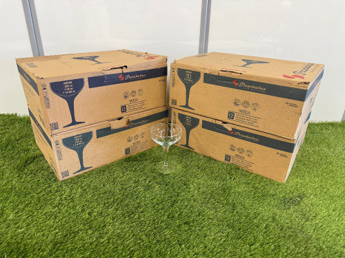 5 x Boxes of Pasabahce 7oz Coupe Glasses, 12 Pcs per Box.