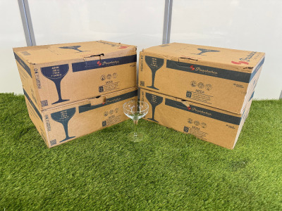 5 x Boxes of Pasabahce 7oz Coupe Glasses, 12 Pcs per Box.