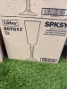 9 x Boxes of Assorted Glassware to Include: 5 x Boxes of Assorted Libbey Flutes, 2 x Box of 9 & 8 Coupe Glasses, 1 x Box of 11 Libbey Glasses & 1 x Box of 6 Chef & Sommelier Cabernet Wine Glasses. - 5