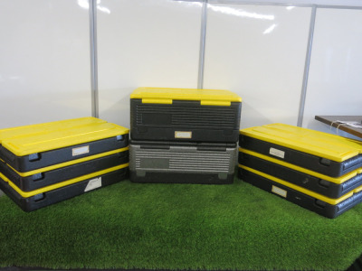 8 x Foldable Flip Box Cooler Boxes. Size H25 x W60 x D40cm.